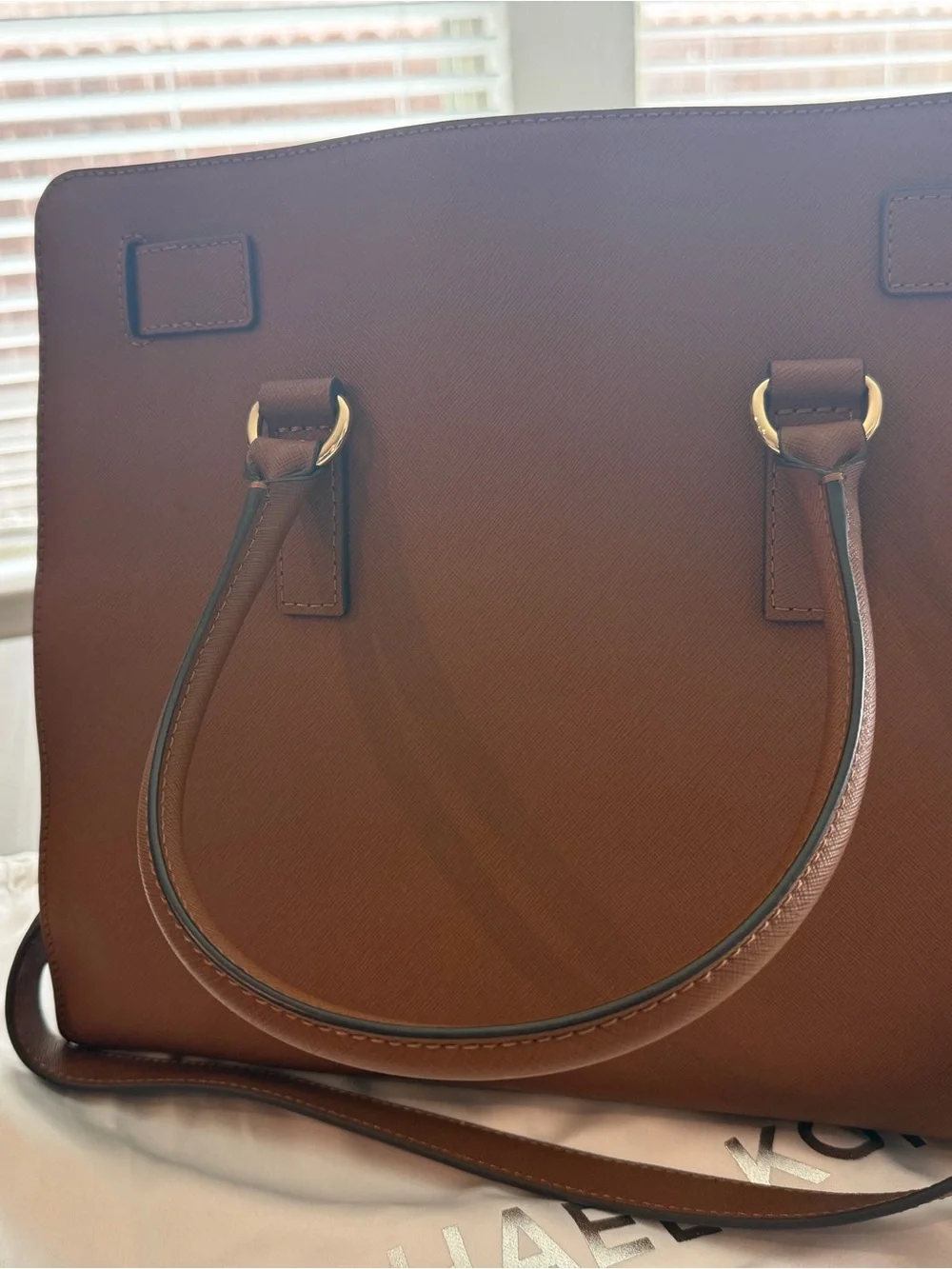 Michael Kors Brown Leather Hamilton Tote Bag